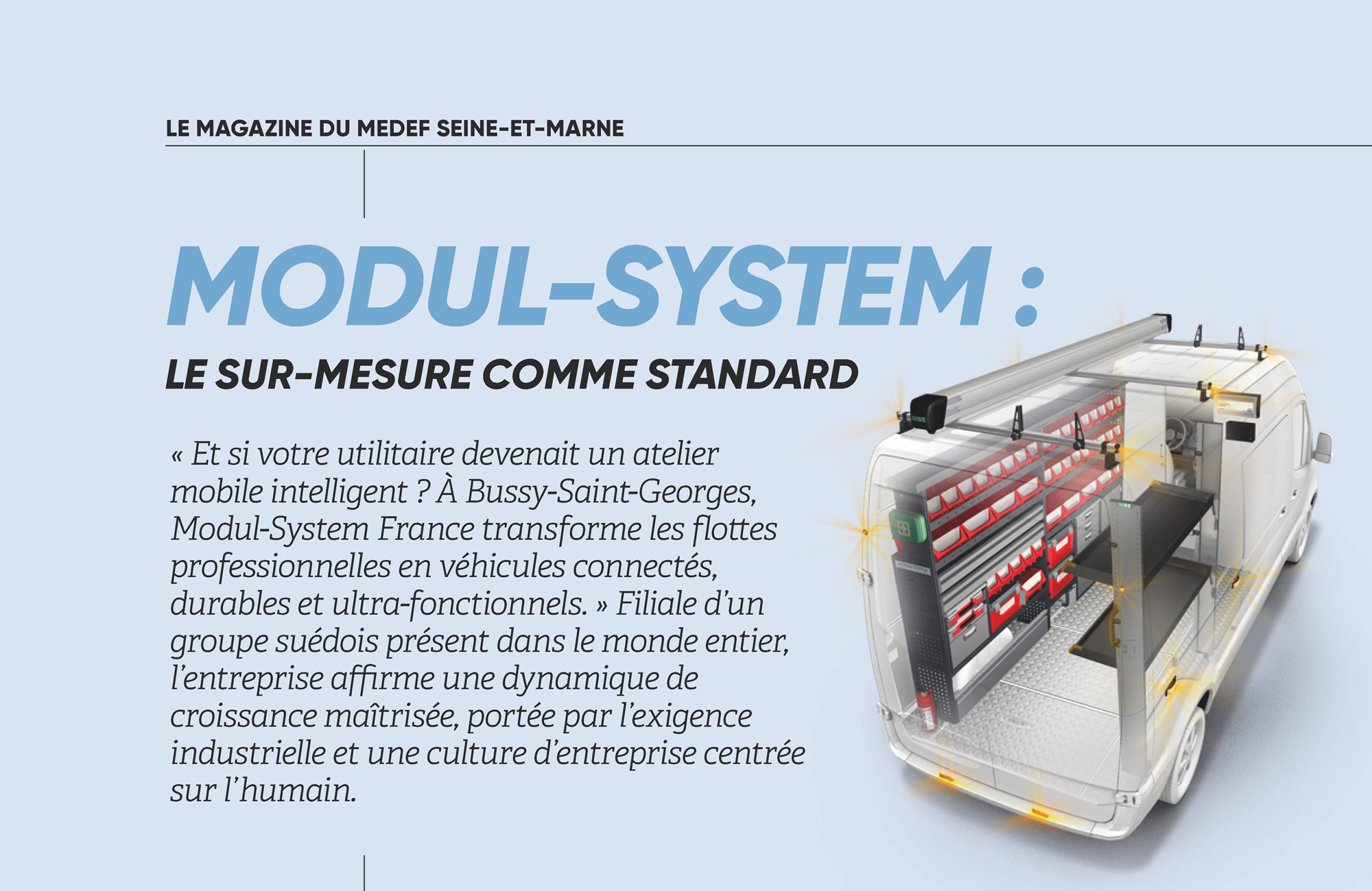 Modul-System à l’honneur dans le magazine CAP IDF 77 du MEDEF Seine-et-Marne